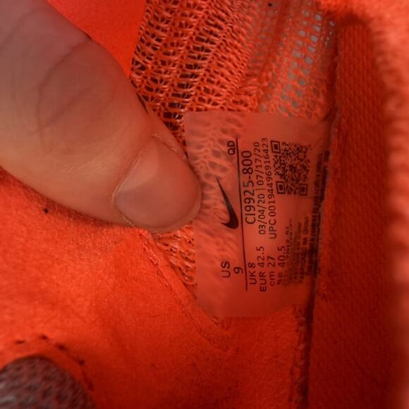 Nike Air Zoomx Atomknit Next% orange race shoes mens size 9 main image 4